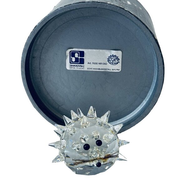 SWAROVSKI Silver Crystal Figurine Hedgehog/Porcupine ART 7630 NR 050 Original Bx - Picture 1 of 14